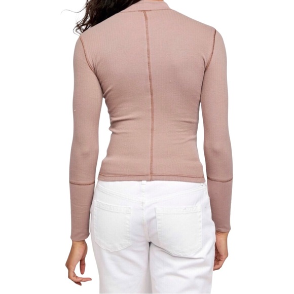 Free People The Rickie Top XS Coyote Intimately Free People Mock Neck - Picture 4 of 10